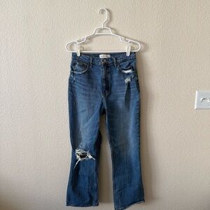 Abercrombie & Fitch Ultra High Rise Kick Flare Jeans Size 28/6R